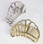 Women Lady Girls Vintage Metal Claw Hair Clip for Thick Hair (Silver)