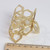 Women Vintage Metal Hair Jaw Clips Hair Clamp Hair Claw Hairpin Accessories (Gold)