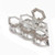 Women Vintage Metal Hair Jaw Clips Hair Clamp Hair Claw Hairpin Accessories (White K)