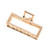 Vintage Metal Hair Claw Hair Jaw Clips Hair Clamp Accessories for Women (Rectangle, Rose gold)