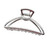 Vintage Metal Hair Claw Hair Jaw Clips Hair Clamp Accessories for Girls Women (Triangle, Silver)