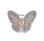 1PC Elegant Butterfly Hairpin Fancy Rhinestones Claw Clip Jaw Clips for Women Lady (White)