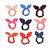 LOVEF 20 PCS Girls Rabbit Ear Hair Tie Bands Ropes Ponytail Holder (20PCS Rabbit Ear)