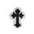 ZHOUMEIWENSP Punk Cross Gothic Lace Hair Clip Headwear Y2K Spicy Girl Millennium Dark Subculture Accessories Sweet Cool Style (Black)
