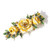 Fodattm Women Lady Vintage Exquisite Flower French Hair Barrette Metal Hairpin Rhinestone Spring Hair Clip Bridal Wedding Crystal Hair Clasps (Yellow