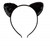 Vividsun Cat Ear Headband Shiny Sequin Hair Hoops Cute Hairband Cats Hair Accessories for Women (black)
