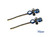 2PCS Women Lady Vintage Imitation Crystal Rhinestone Alloy Barrettes Side Clip Hairpin Hair Clip Bobby Pins Hair Accessories for Wedding Bridal (Blue