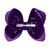 AMYDECOR 6 Inch Dark Purple Sparkly Glitter Sequin Hair Bows for Girls Toddlers Kids Children Teenage (2PCS)