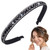 HINZIC Non-Slip Rhinestone Headbands for Women, Sparkling Crystal Hair Bands for Bridal Wedding, Bling Diamond Hair Styling Clips Accessories for Gir