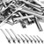 PHSZZ 70 Pcs Alligator Hair Clips, 3 Sizes Oversized Metal Silver Hair Bow Clips Single Prong Hairdressing Salon Hair Grip DIY Accessories Hairpins f