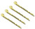MAHAVIMOKSA 55mm Bobby Pins Hair Clips with Glue On Flat Pads for DIY Craft (Gold-50pcs)