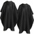 FEBSNOW 2Pcs Barber Cape for Adults,Professional Hair Cutting Cape with Closure Snap Waterproof Salon Capes