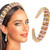 Sinalty Rhinestone Headbands Bling Crystal Beaded Headband Thick Padded Hairbands Fashionable Handmade Hair Accessories for Women (Charm)