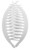 France Luxe Belle Larger Interlocking Comb, White, Set of 2 - An Excellent Styling Solution For Long/Thick or Curly Hair