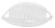 France Luxe Belle Larger Interlocking Comb, White, Set of 2 - An Excellent Styling Solution For Long/Thick or Curly Hair
