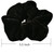 6 Pcs Black Color Large Size Velvet Scrunchies for Women Hair Elastic Bands