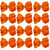 4 Inch Boutique Girls Hair Bows Hair Clips for Baby Girls Toddlers 12 Pcs Solid Color (Orange)