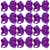 4 Inch Boutique Girls Hair Bows Hair Clips for Baby Girls Toddlers 12 Pcs Solid Color (Purple)
