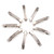 50Pcs Iron Barrette Blank Hair Clip Findings Platinum for DIY Craft Jewelry Making 59x6.5x6mm