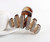 Fodattm Women Lady Fashion Large Fancy Rhinestones Hair Clamp Hair Claw Clips Elegant Crystal Jaw Clips Hairpins (Brown)