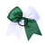 DEEKA 12PCS 8" Two Toned Large Cheer Hair Bows Ponytail Holder Handmade for Teen Girls Softball Cheerleader Sports-Forest Green/White