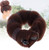 DNHCLL Set of 2 Brown Magic Hair Styling Styler Hot Hair Donut Bun Ring Styler Maker for Women Lady Girls (1 large+1 small)