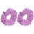 Large Solid Scrunchie - Set of 2 - Lavender