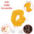 Set of 2 Solid Scrunchies (Yellow)