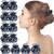 RC ROCHE ORNAMENT 12 Pcs Womens Octopus Claws Jaw Pumpkin Hair Clips Interlocking Teeth Strong Hold No Slip Grip Quality Clutcher Clamp Classic Beaut