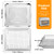Air Fryer Basket Tray Replacement for Cuisinart TOA-60 TOA-65 TOA-70 Toaster Air Fryer Convection Oven, 12.4 * 11'' Mesh Air Fryer Steel Basket Wire
