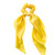1Pc Yellow Women Girl Bow Satin Ribbon Ponytail Scarf Hair Tie Rope Scrunchies Elastic Band Hair Scrunchies Bands Elastics and Ties Clips and Barrett
