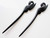 Myhsmooth Zz-bs-swan 2 Count Hair Sticks Natural Black Sandalwood(ebony) Handmade Carved Hair Clip Shawl Hair Pins Pack of 2 Pcs :Swan
