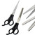 AAProTools Stainless Steel Hair Cutting Scissors Barber Thinning Shears Hairstyle Hairdressing Kit Black 2 Pcs