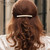 French Amie Long and Thin Large 4" Handmade Celluloid Hair Barrette Clip for Girls Automatic Strong Hold Hair Clips for Women No Slip Durable Paris H