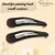 Parcelona French Clic Clac 2 1/4" Celluloid No Slip Grip Snap Hair Clips for Women (Tortoise Shell Brown)