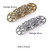 2pcs Viking Vintage Celtic Knot Hair Clip Large-Medium Metal Hollow Barrettes Hair Accessories Headwear Styling Gifts for Women Girls (Silver, Bronze