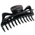 Parcelona French Classic Large 5.5 Inches Celluloid Black Claw Jaw Hair Clip Clamp Clutcher by Parcelona