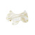 French Amie Scottish Dog Puppy Ivory White Cream Small 2" Celluloid Handmade Automatic Hair Clip Barrette for Women and Girls, Made in France - (Ivor