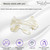 French Amie Scottish Dog Puppy Ivory White Cream Small 2" Celluloid Handmade Automatic Hair Clip Barrette for Women and Girls, Made in France - (Ivor