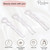 Parcelona French Slick Small Clear Wavy 3" Chignon U Shaped Set of 3 Celluloid French Stick Hair Pin Fork Girls Spiral Updo Bun Holder Flexible Durab