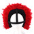 Red Carnival Costume Feather Headdress - Halloween Cosplay Party Hair Accessories