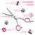 LIGICKY Baby Hair Cutting Scissors Set Professional Safety Round Tip Stainless Steel Hair thinning Shears Bang Hair Scissor for Kids/Salon/Home