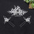 Oriamour Hair Side Combs With 2 Set Hair Pins Bridal Hair Accessories Wedding Headpiece Set (Silver)