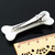2Pcs White Dog Bone Hair Clips Hairpins Barrette,Punk Personality Women Lovely Hair Band Decoration Design Headwear Hair Clips