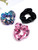ACCGLORY Shiny Scrunchies Metallic Hair Bands Elastic Hair Ties Set Glitter Ponytail Holder Soft Scrunchy for Women(Hair Scrunchies Set 2)