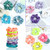 Whaline Neon Scrunchies Summer Velvet Hair Bobble Elastics Hair Bands Soft Hair Ties for Girls, Women (Neon color)