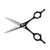 Very Sharp Kobaruto Rebel - 440c Silver Black Cobalt 5.5" Barber Scissors Stylist Hair Shears