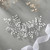 Easedaily Crystal Bride Wedding Hair Vine Silver Pearl Hair Pieces Rhinetone Headpieces Headband Bridal Hair Accessories for Women and Girls