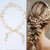 Yean Wedding Hair Vine Long Bridal Headband Hair Accessories for Bride and Bridesmaid (100cm / 39.3inches) (Gold)