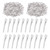 Swpeet 200Pcs 3inch - 7.5cm Alligator Hair Clips Kit, Perfect for Metal Duck Bill Hair Clips Flat Top Single Prong Hairpins for Hair Styling DIY Acce